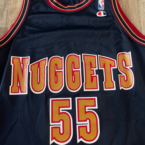 Vintage Champion Dikembe Mutombo Denver Nuggets Jersey size 40 - Picture 2 of 6